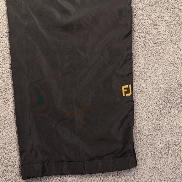 FootJoy DryJoys Pants Mens Large Long Black Golf Rain Waterproof‎ Windproof - Picture 3 of 13
